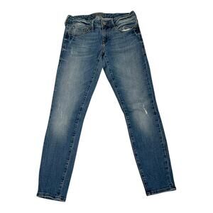 Mavi Jeans Women's Size 27 Blue Skinny Fit Stretch Denim Made in Turkey